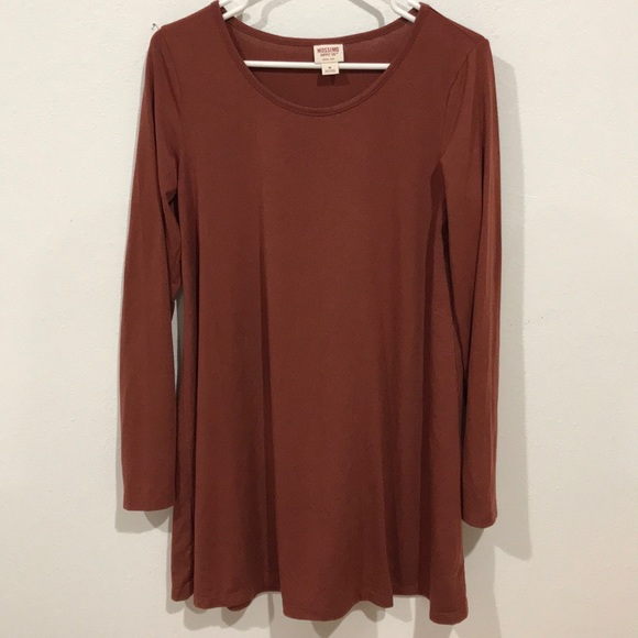 Mossimo Supply Co. Dresses & Skirts - Rust-colored long sleeve dress